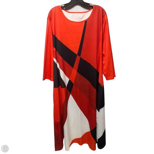 Abstract Dress Casual Maxi Unbranded In Multi-colored, Size: 5x