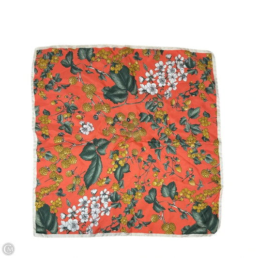 Silk Square Floral Scarf