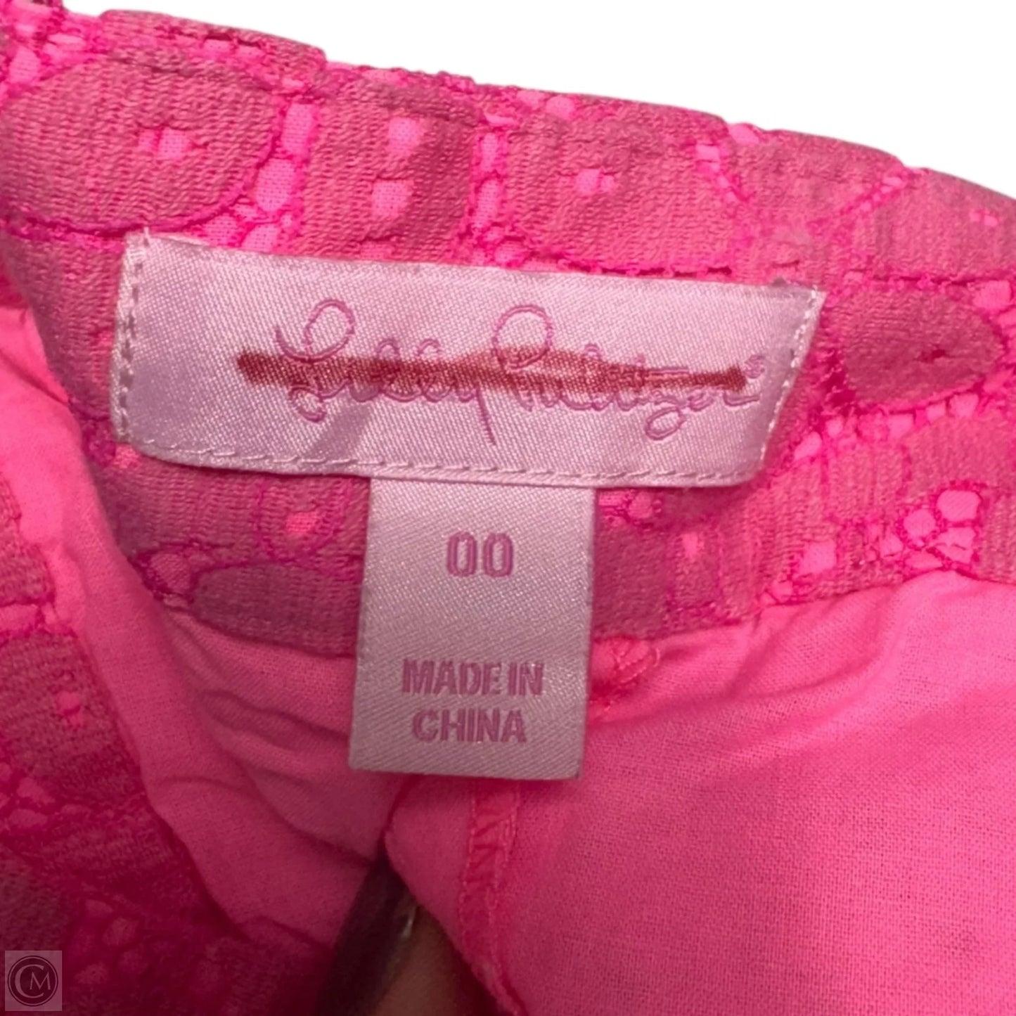 Meadow Skirt Designer By Lilly Pulitzer In Daisy Lane Lace Fiesta Pink, Size: 0