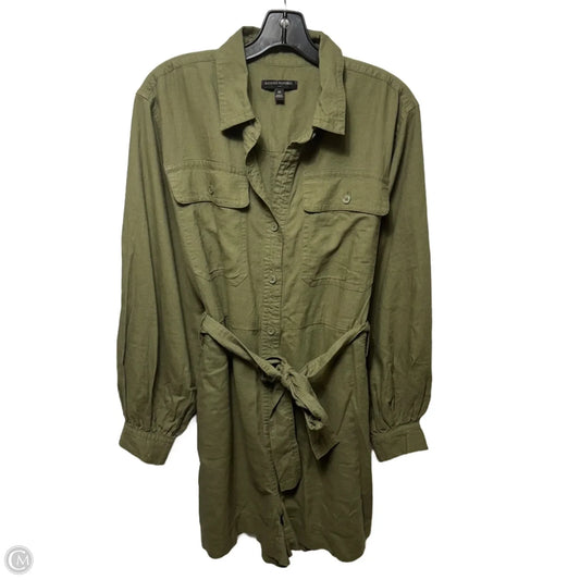 Linen Blend Romper By Banana Republic In Green, Size: M