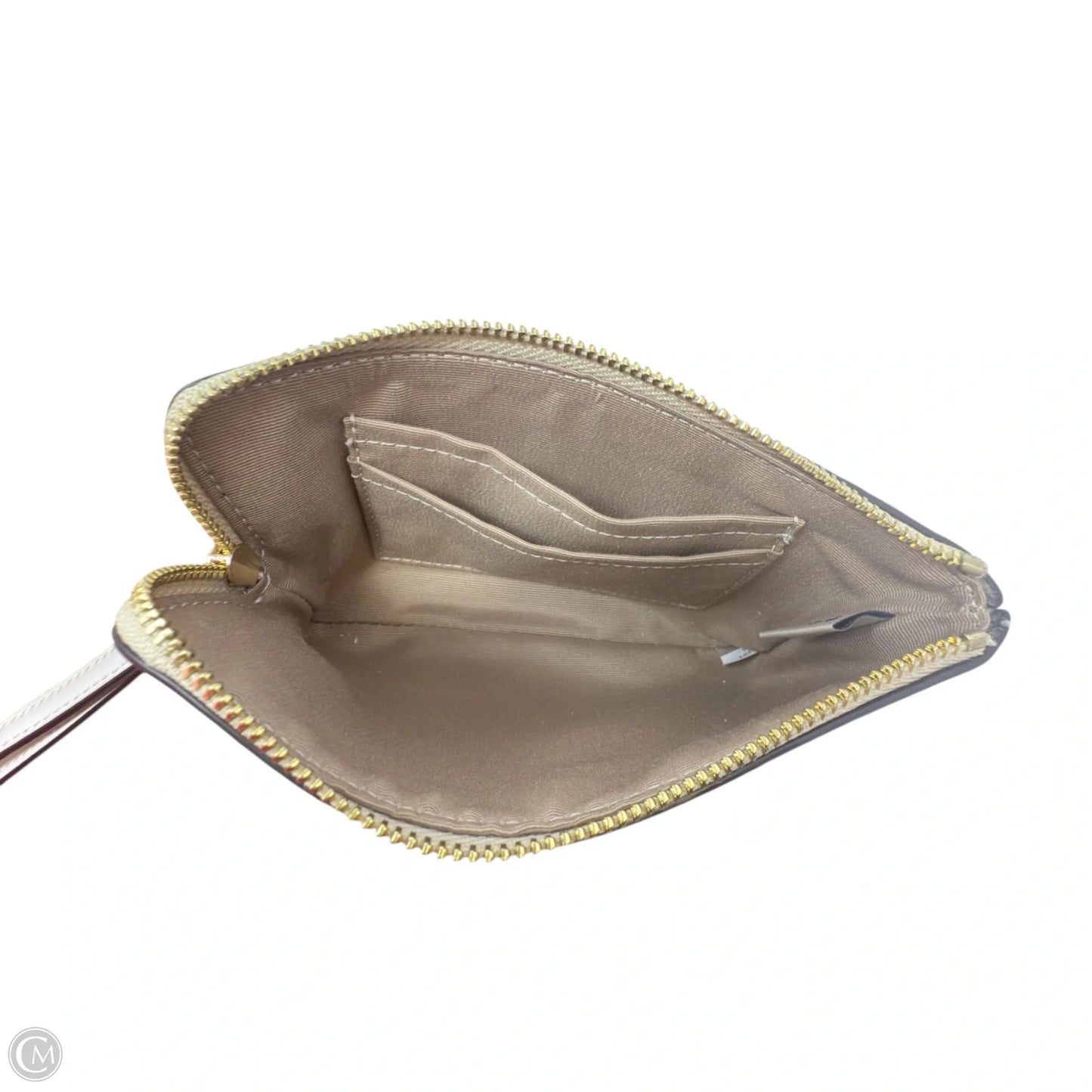 Corner Zip Wristlet In Signature Canvas With Heart Print Designer By Coach, Size: Medium