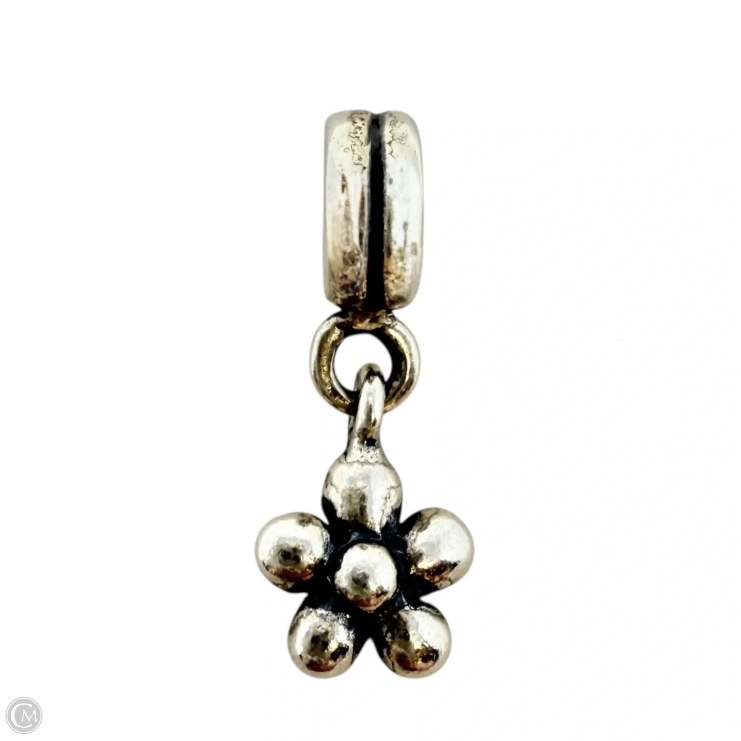 Sterling Silver Dangle Flower Bracelet Charm
