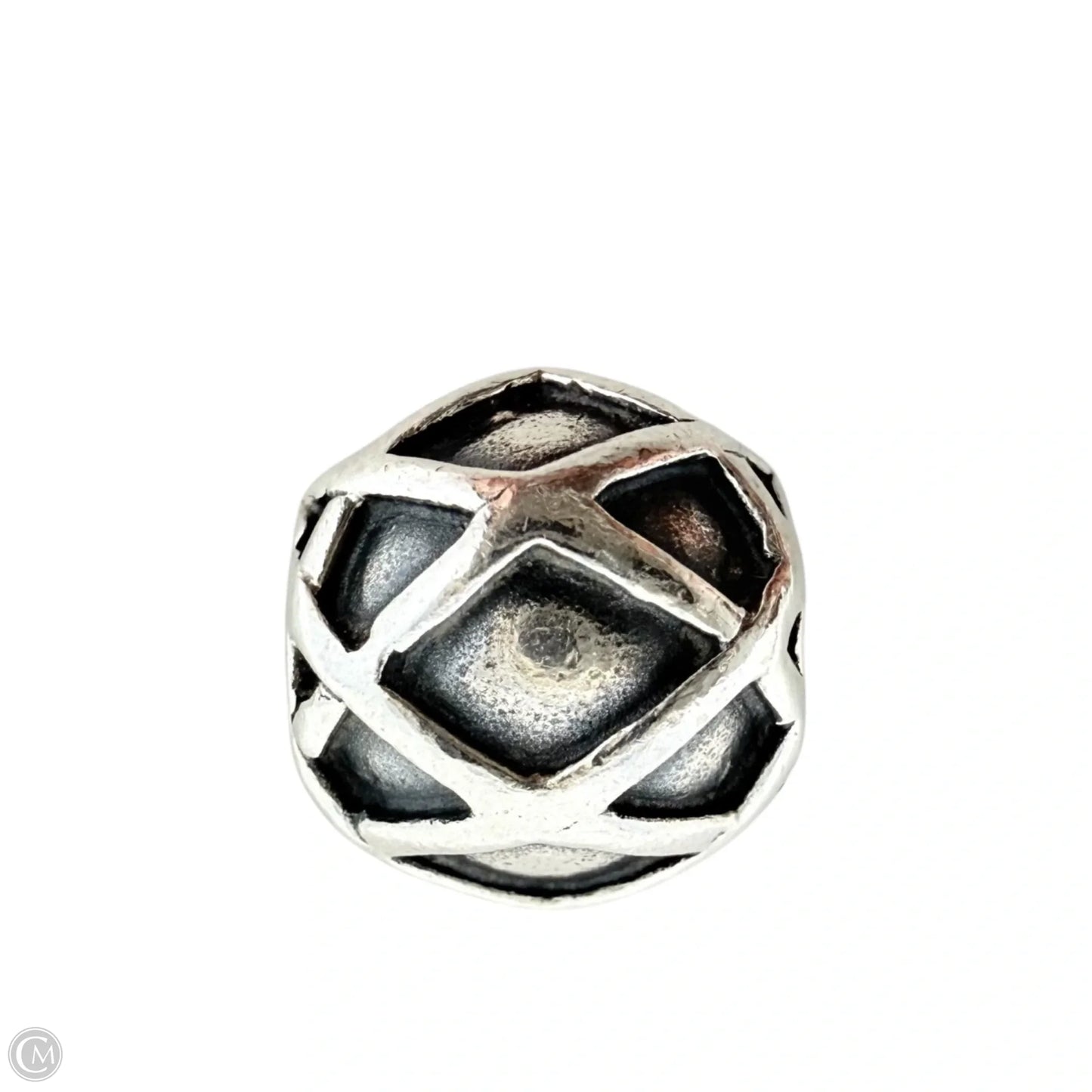 Sterling Silver Harlequin Criss Cross Bracelet Charm By Pandora