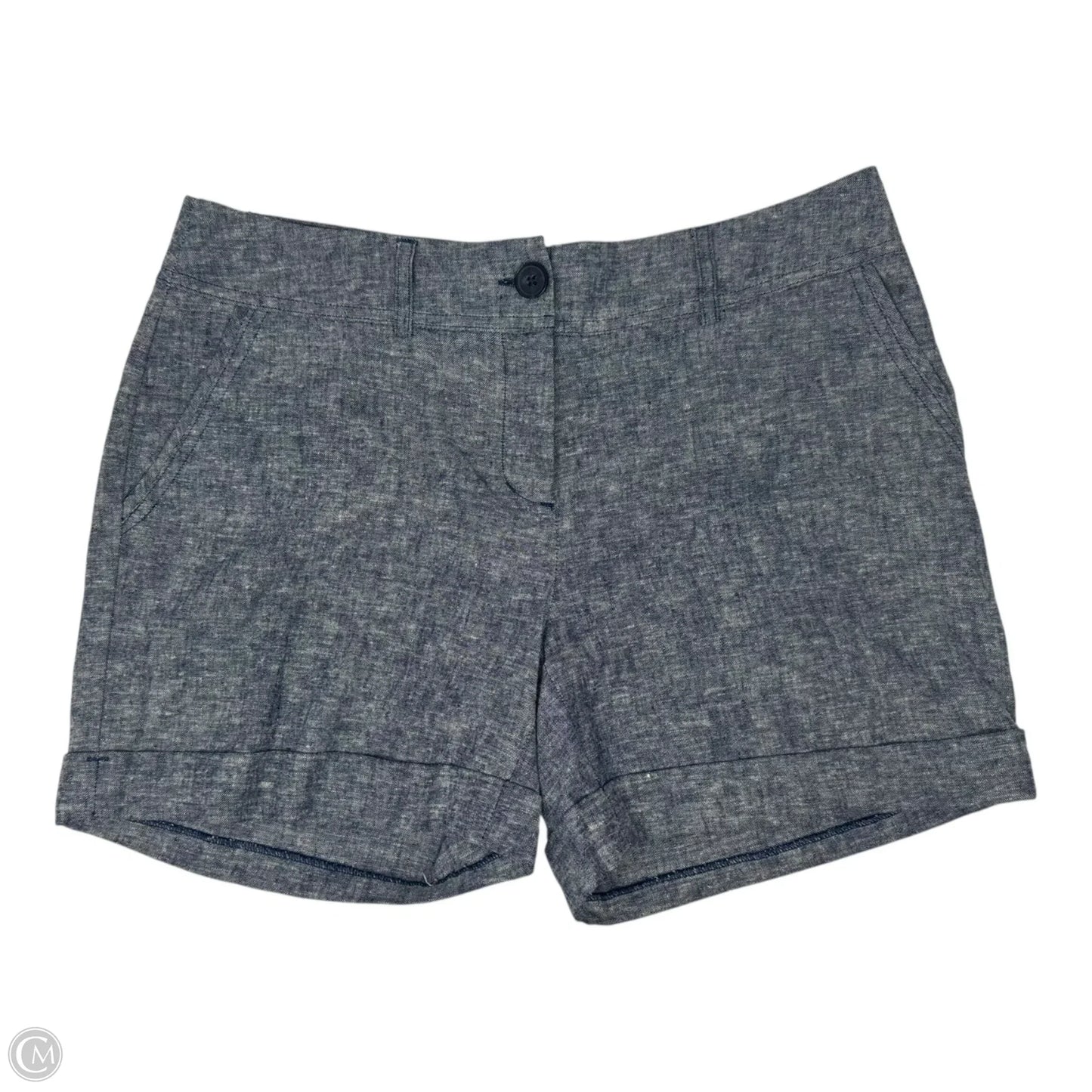 Linen Blend Shorts By Apt 9 In Blue, Size: 6