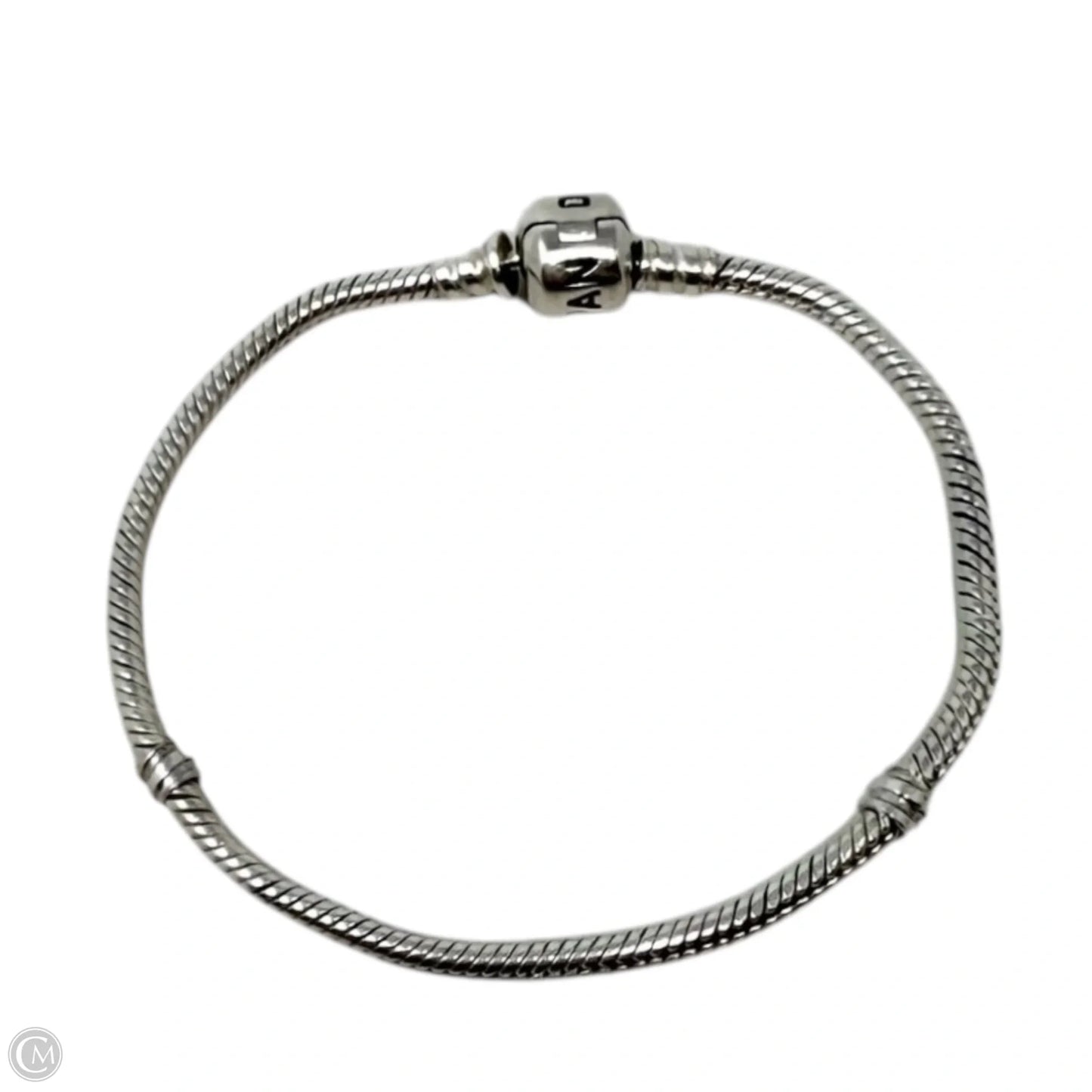 Sterling Silver Moments Barrel Clasp Snake Chain Bracelet  By Pandora
