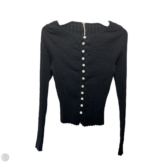 Sweater Cardigan By Free People In Black, Size: M