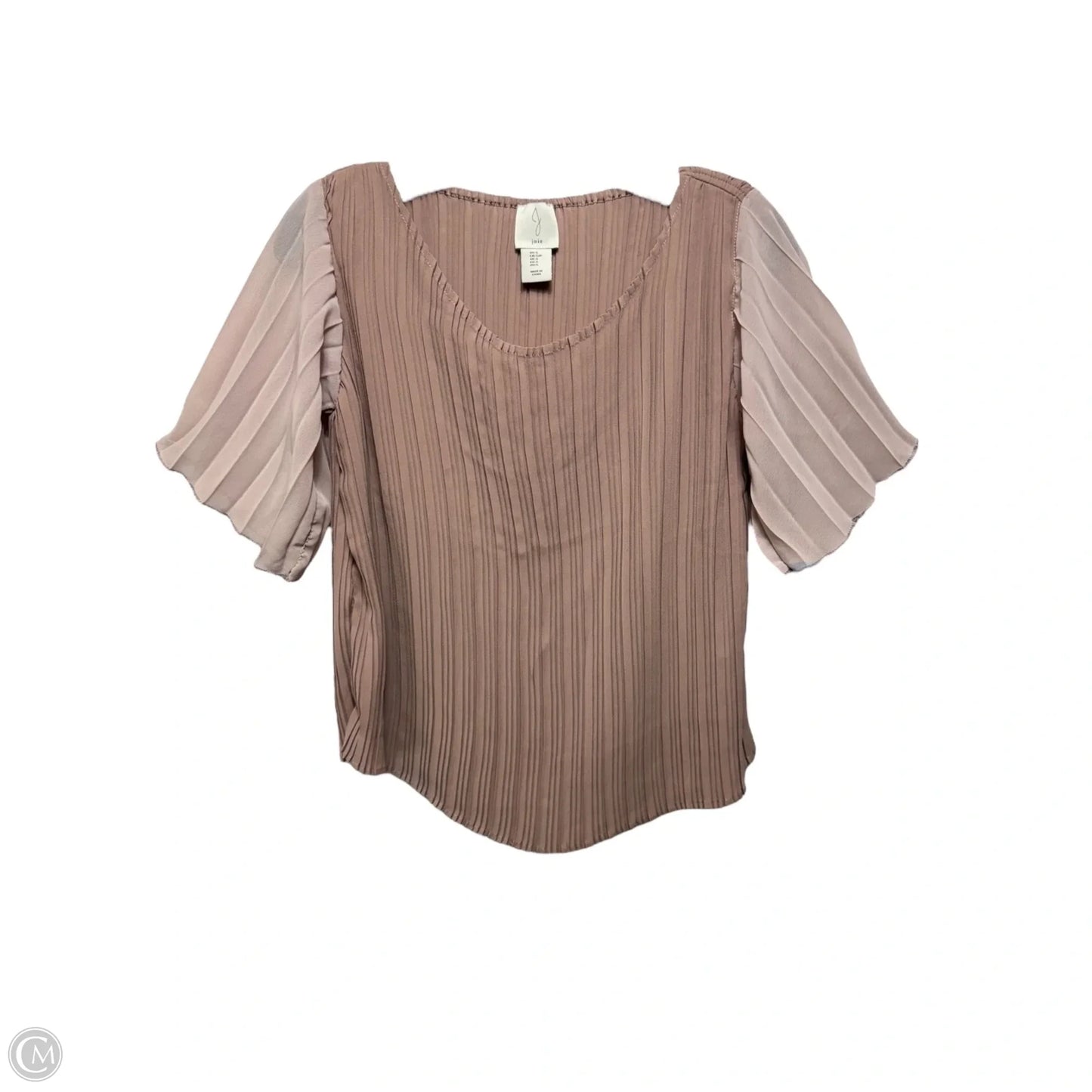 Top Short Sleeve By Joie In Tan, Size: S