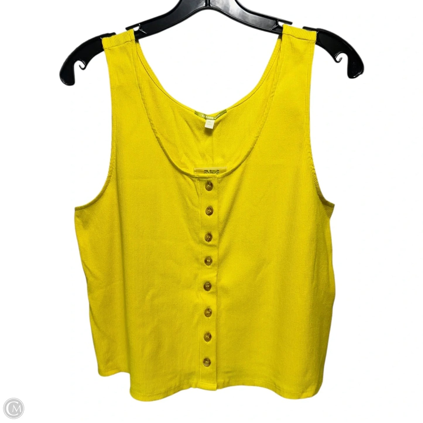 Top Sleeveless By Gianni Bini In Yellow, Size: Xl