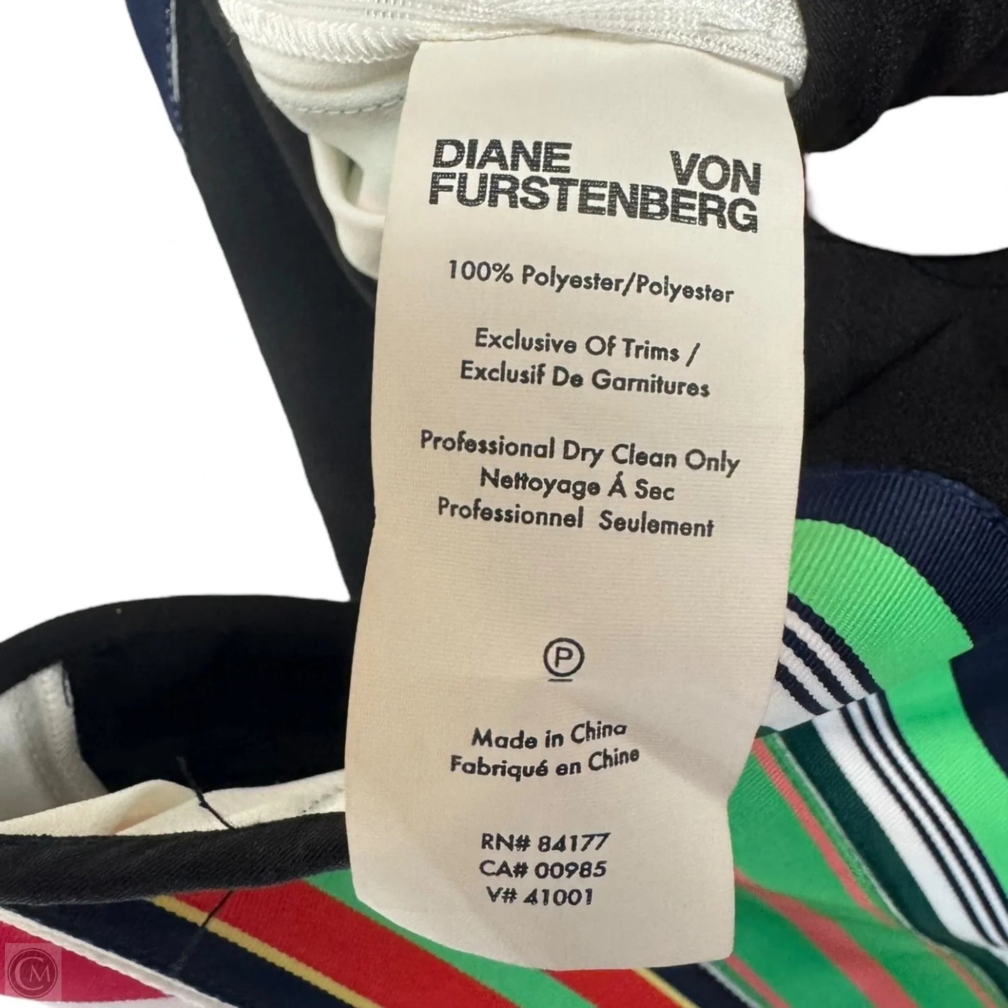 One Shoulder Ribbon Dress Designer By Diane Von Furstenberg In Multi-colored, Size: 8