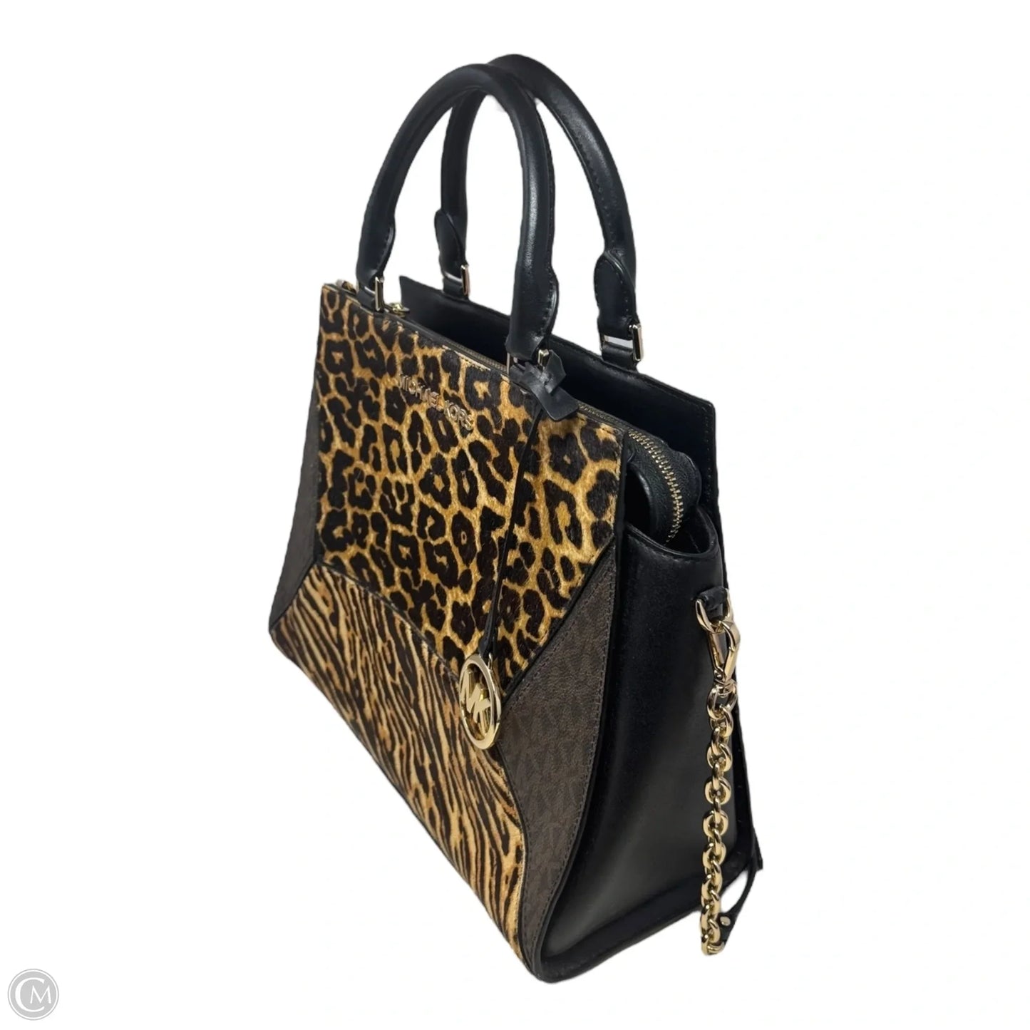 Prism Satchel Handbag Designer By Michael Kors, Size: Medium