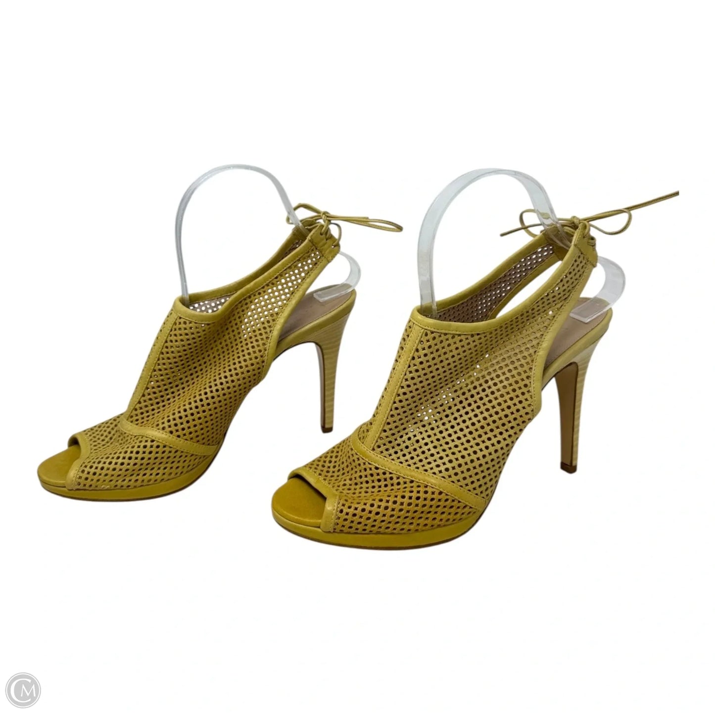 Quorra Peep Toe Stiletto Booties By J. Crew In Yellow, Size: 8.5