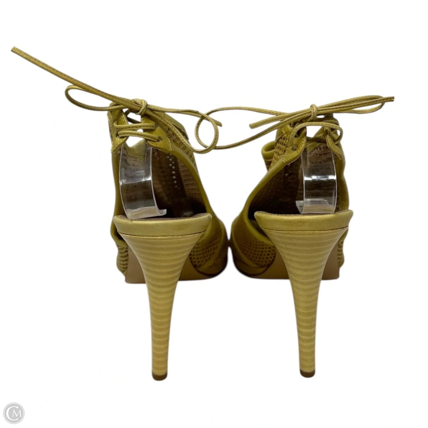 Quorra Peep Toe Stiletto Booties By J. Crew In Yellow, Size: 8.5