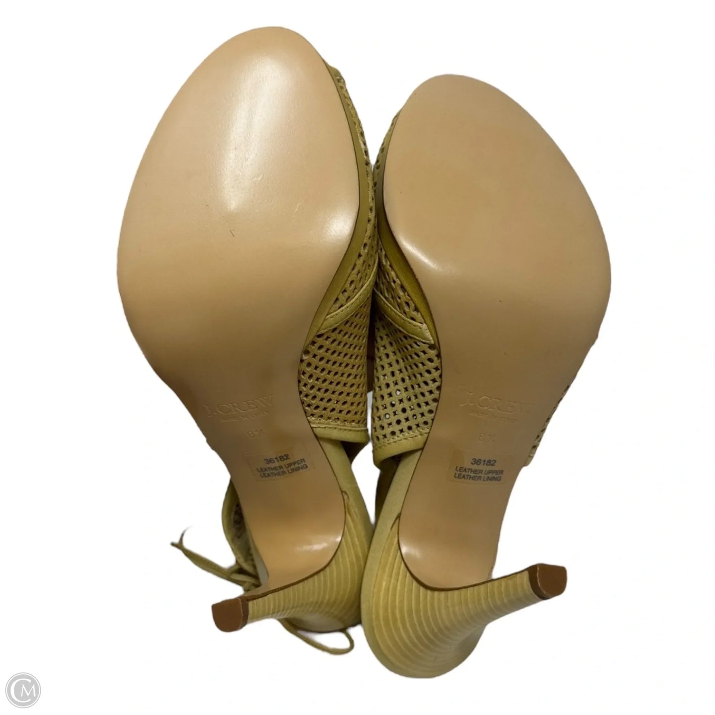 Quorra Peep Toe Stiletto Booties By J. Crew In Yellow, Size: 8.5