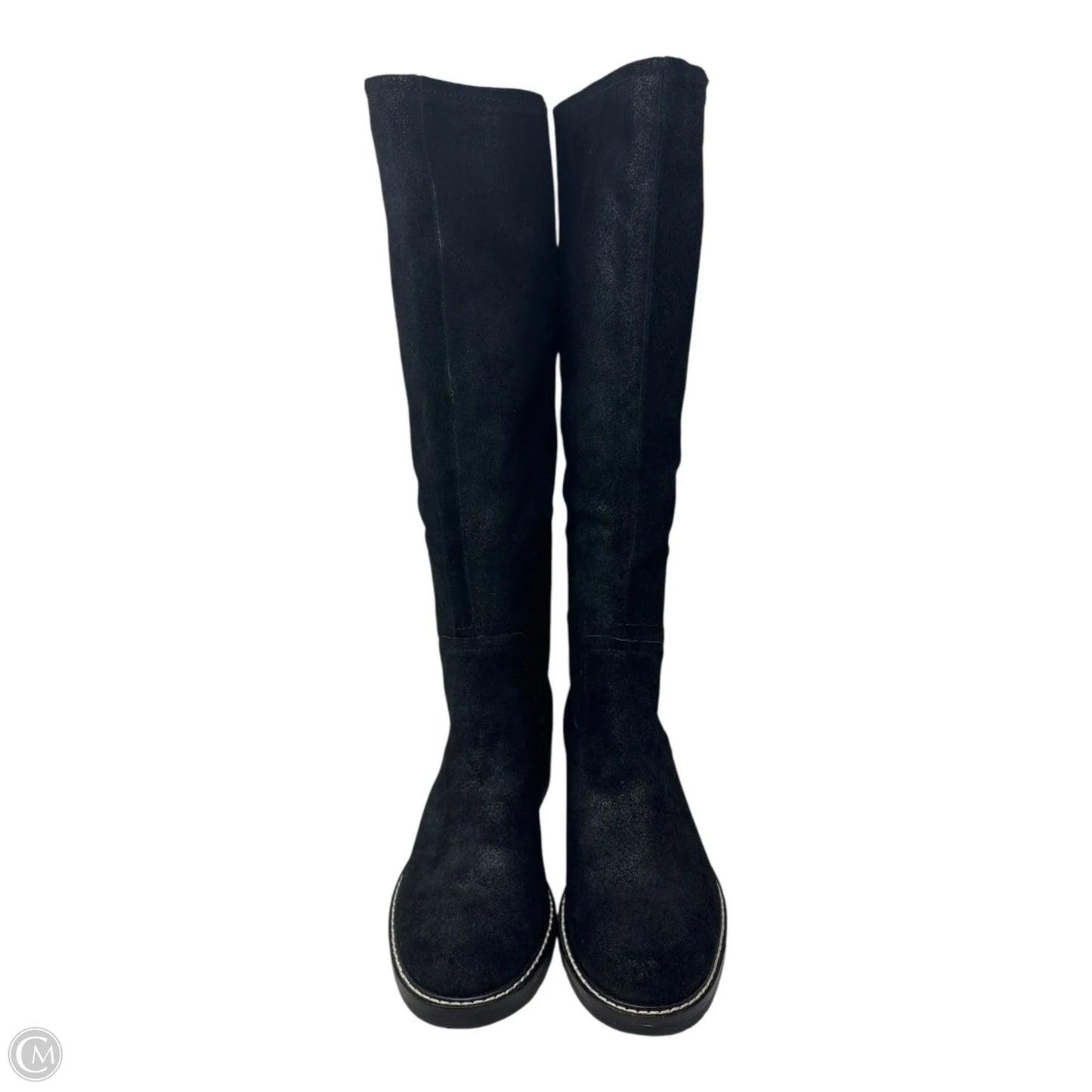 Boots Knee Heels By Donald Pliner In Black, Size: 8