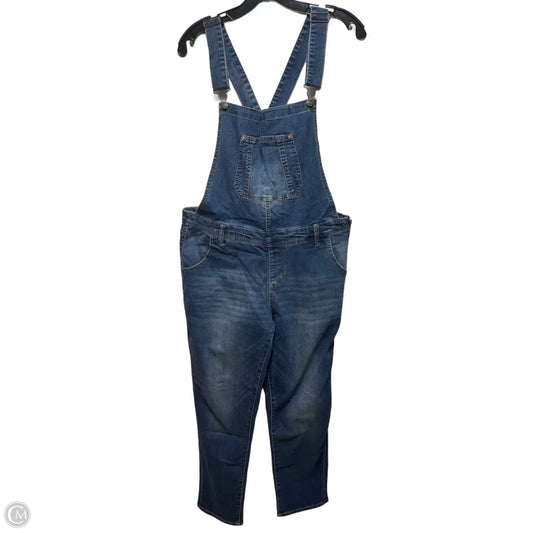 Overalls By Wallflower In Blue Denim, Size: Xl