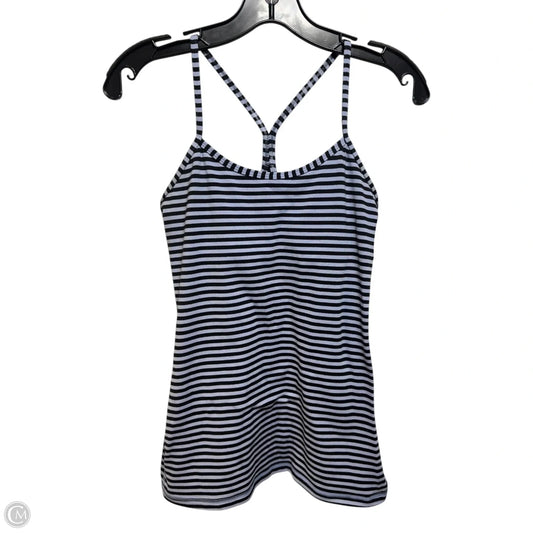 Power Y Tank By Lululemon In Luon Light Classic Stripe Polar Haze Black, Size: 6