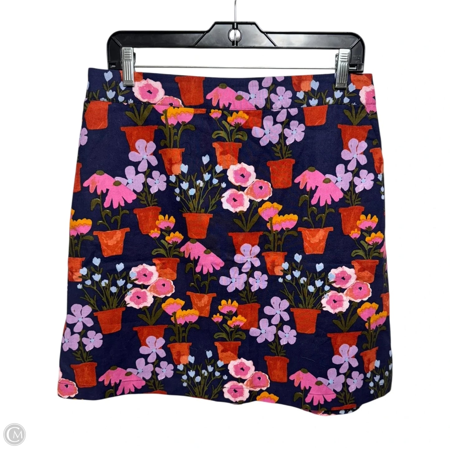 Linen Blend Skirt Mini & Short By Princess Highway In Floral Print, Size: 14