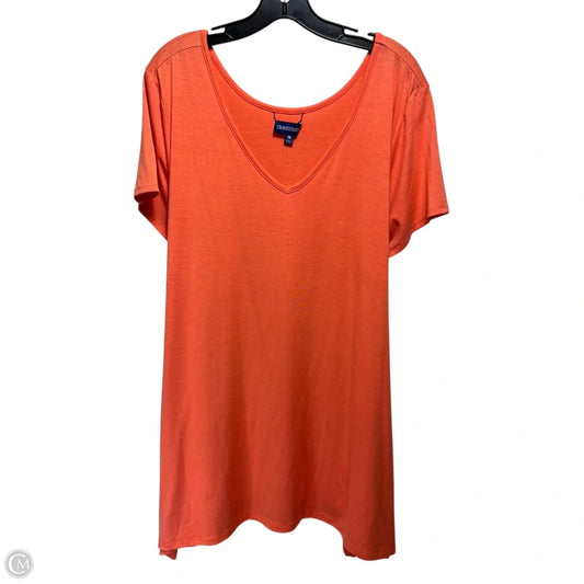 Tunic Short Sleeve By Travel Smith In Orange, Size: 1x