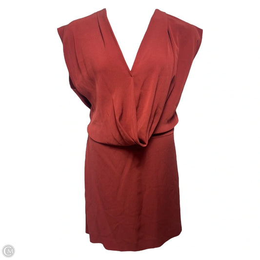 Reara Silk Dress Designer By Diane Von Furstenberg In Chili, Size: 10