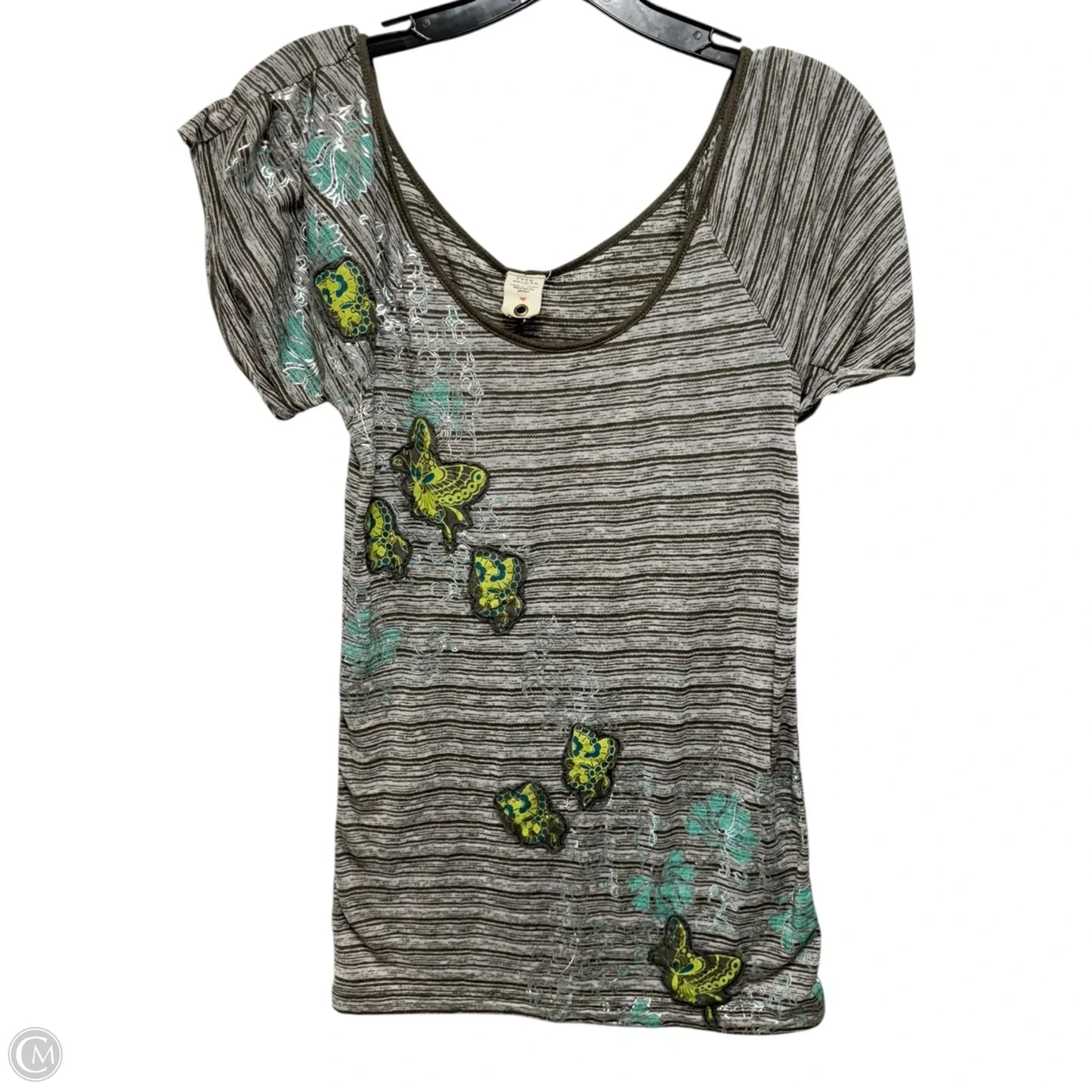 Top Short Sleeve By Free People In Multi-colored, Size: S