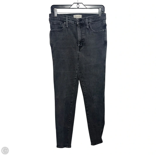 Jeans Skinny By Madewell In Black Denim, Size: 10l