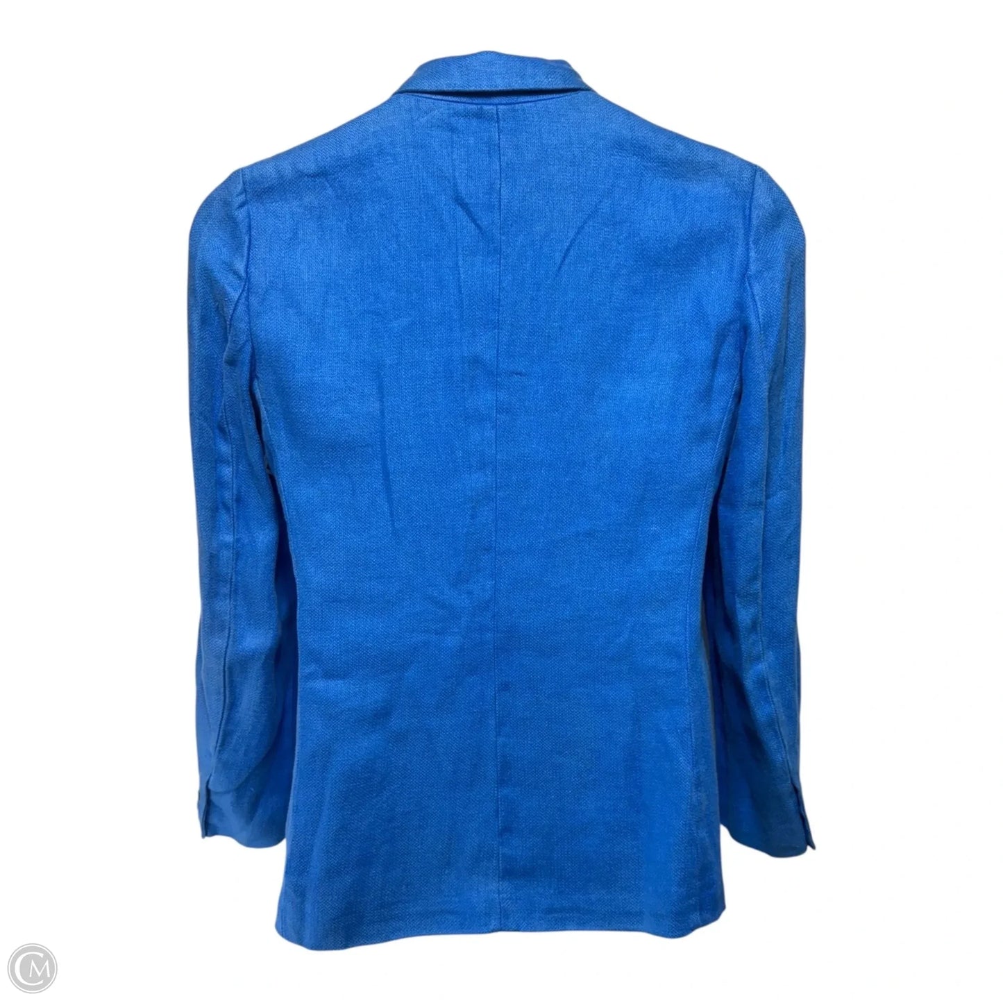 Linen Blazer By Polo Ralph Lauren In Blue, Size: 8