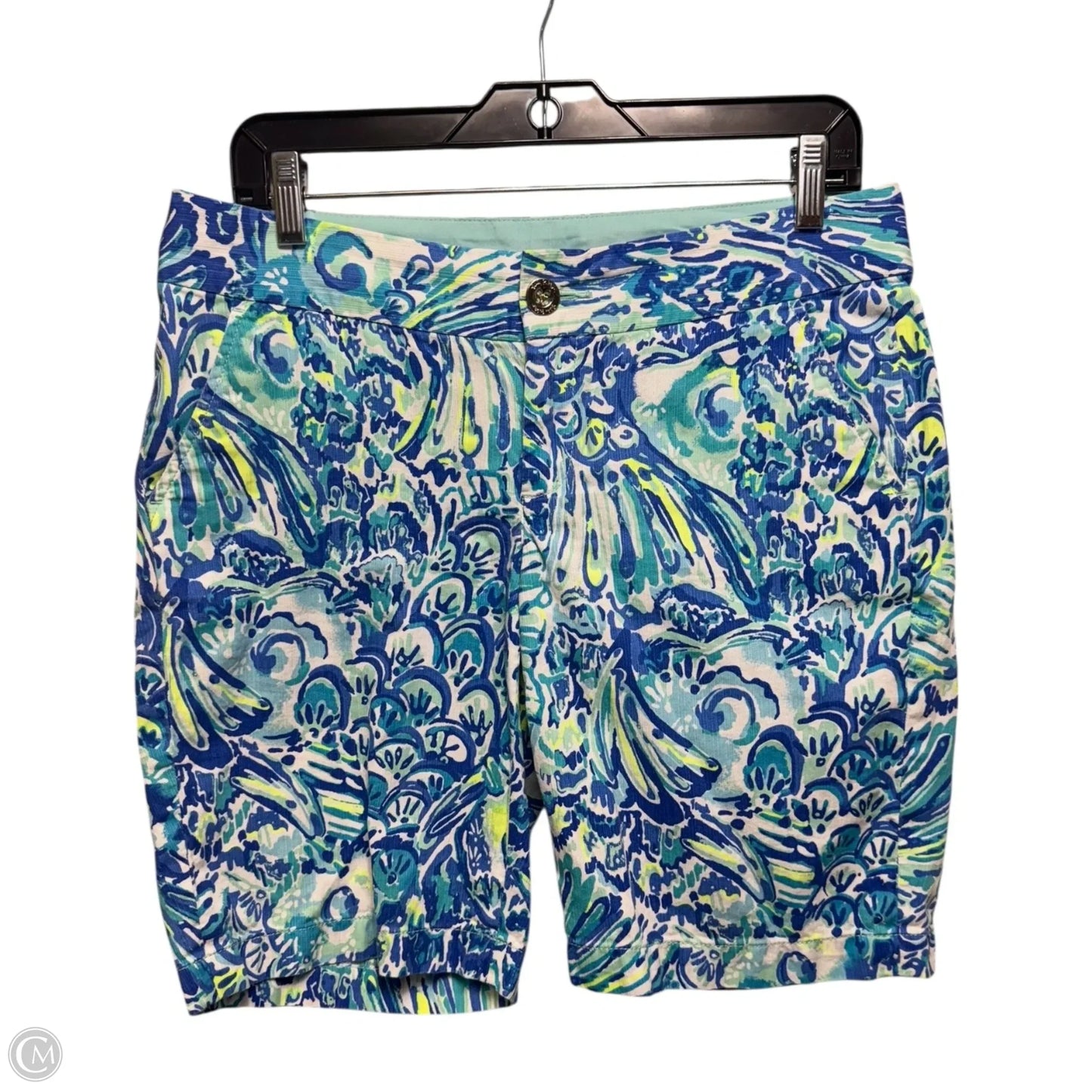 The Chipper Shorts Designer By Lilly Pulitzer In Blue & Green, Size: 6