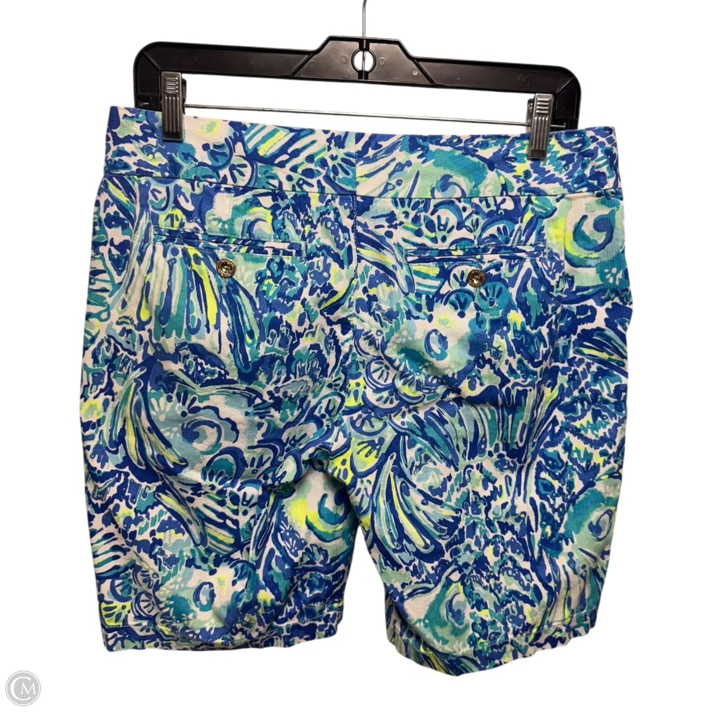 The Chipper Shorts Designer By Lilly Pulitzer In Blue & Green, Size: 6