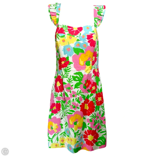 Sarafina Dress Designer By Lilly Pulitzer In Resort White Big Garden By The Sea, Size: 6
