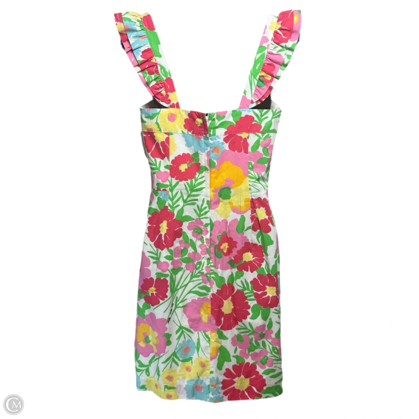 Sarafina Dress Designer By Lilly Pulitzer In Resort White Big Garden By The Sea, Size: 6