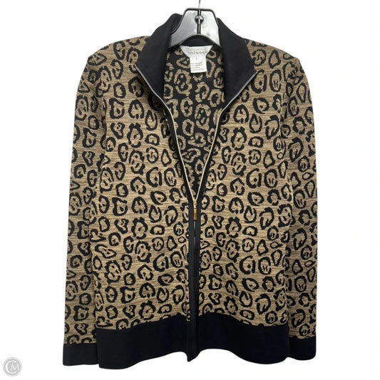 Knit Leopard Jacket Other By Misook In Animal Print, Size: S