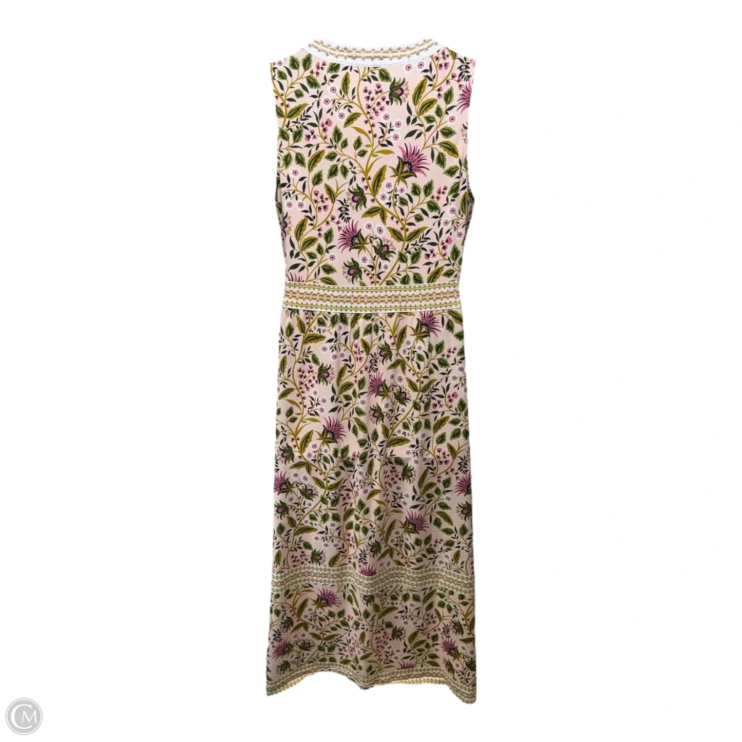 Gabrielle Pima Cotton Sleeveless Midi Dress By Spartina In Multicolor Floral, Size: L