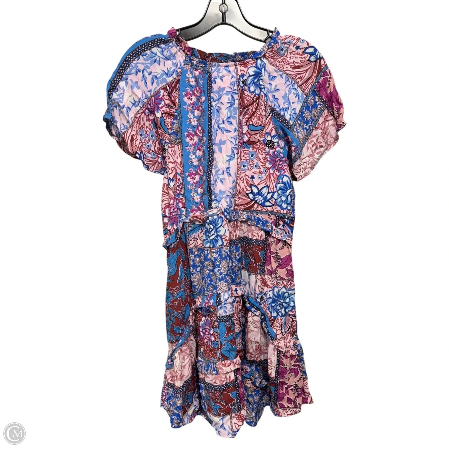 Robin Tiered Mini Dress By Anthropologie In Multi-colored, Size: Sp