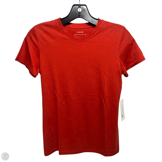 Top Short Sleeve By Vince In Orange, Size: Xs