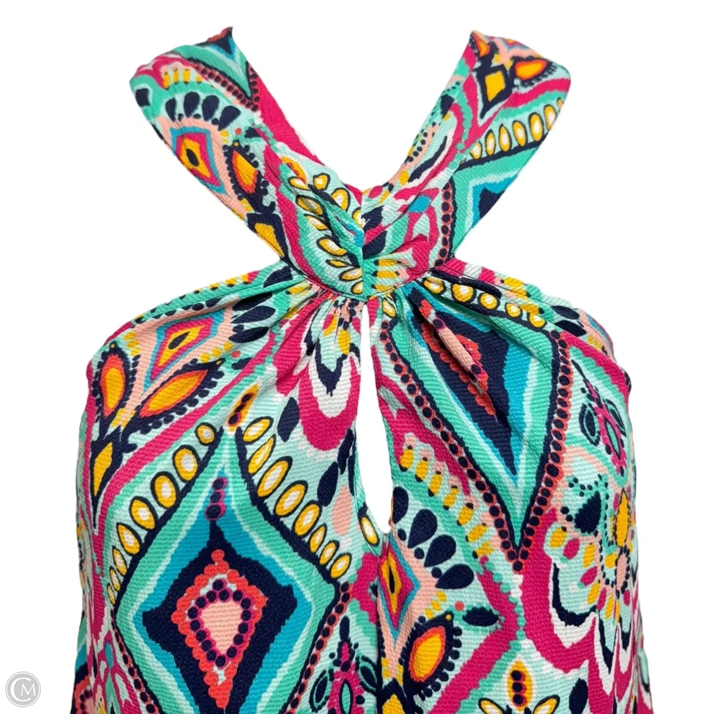 Rosina Halter Top Designer By Lilly Pulitzer In Multi Crown Jewels, Size: S