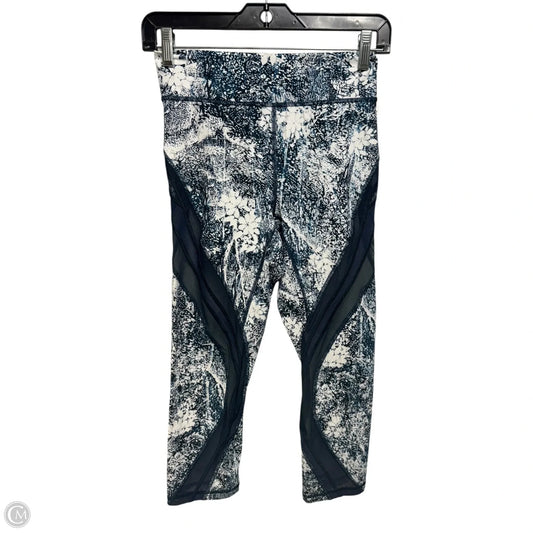 Athletic Leggings Capris By Lululemon In Blue & White, Size: 6