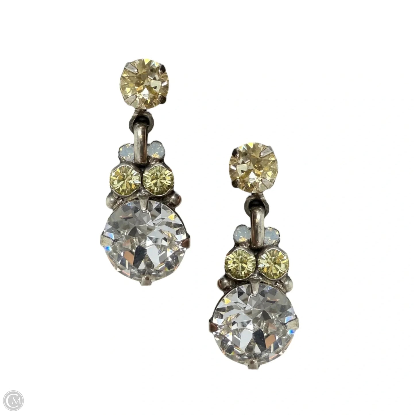 Rounded Crystal Cluster Drop Dangle Earrings By Sorrelli