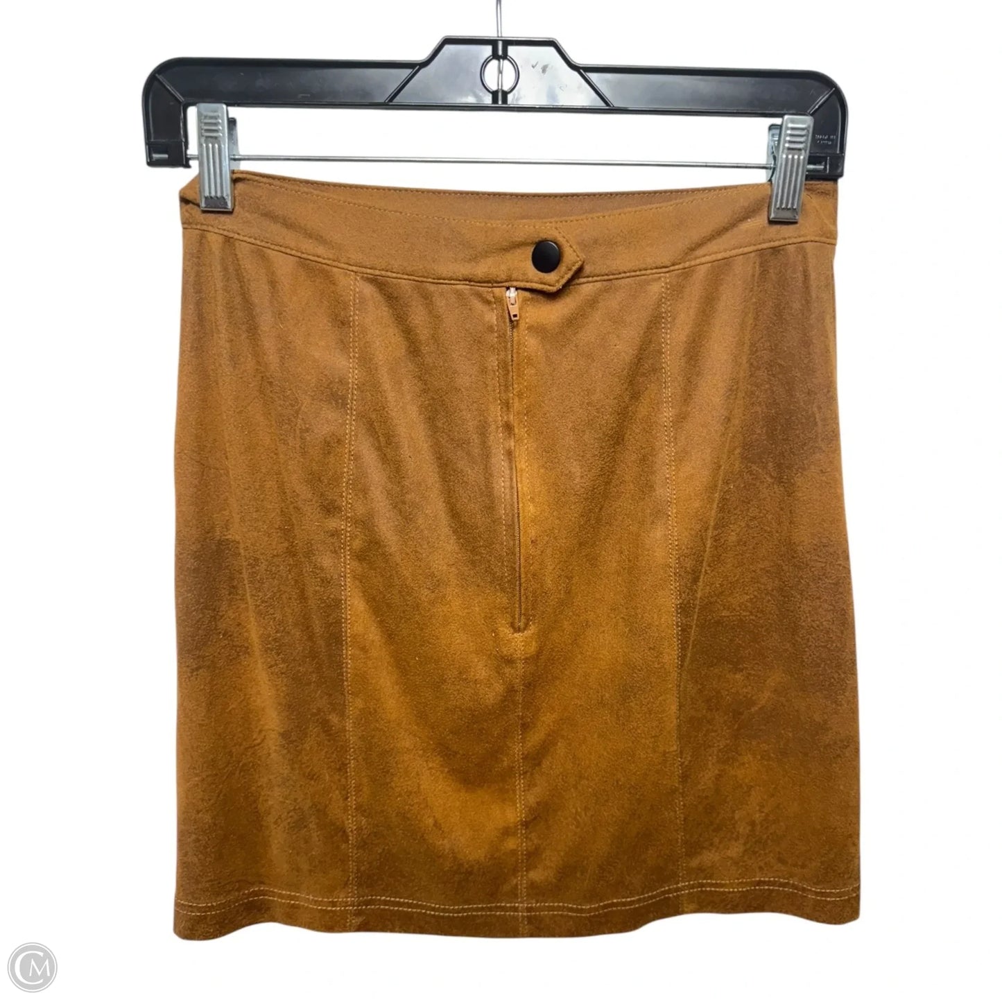 Rumi Ruched Mini Skirt By Free People In Tan, Size: S