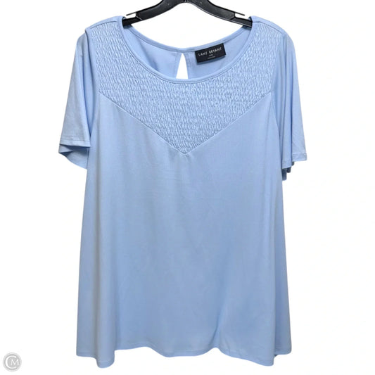 Top Short Sleeve By Lane Bryant In Blue, Size: 18