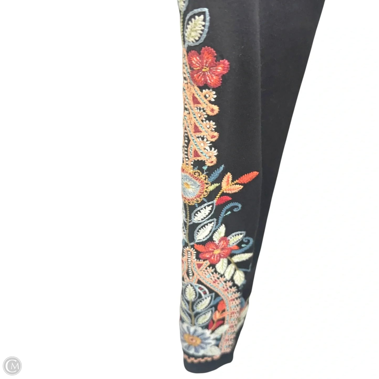 Embroidered Leggings By Johnny Was In Multi-colored, Size: Xs