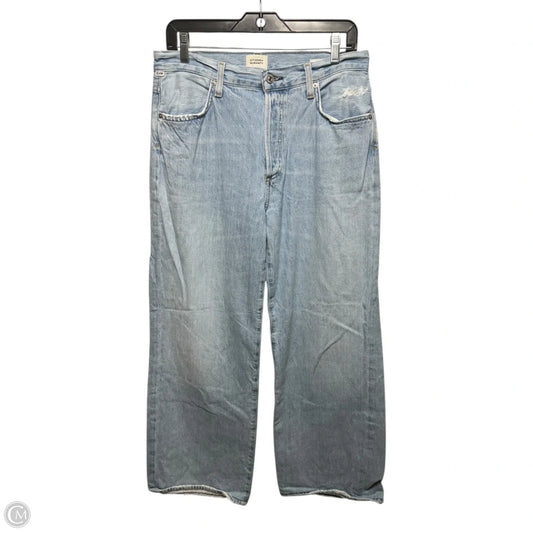 Annina Jeans Wide Leg By Citizens Of Humanity In Blue Denim, Size: 8