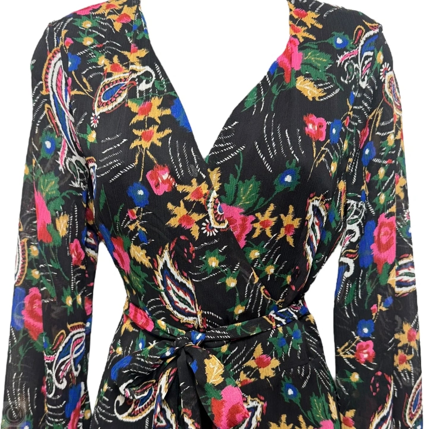 Crepe Weave Long Dress By La Fee Maraboutee In Multi-colored, Size: S