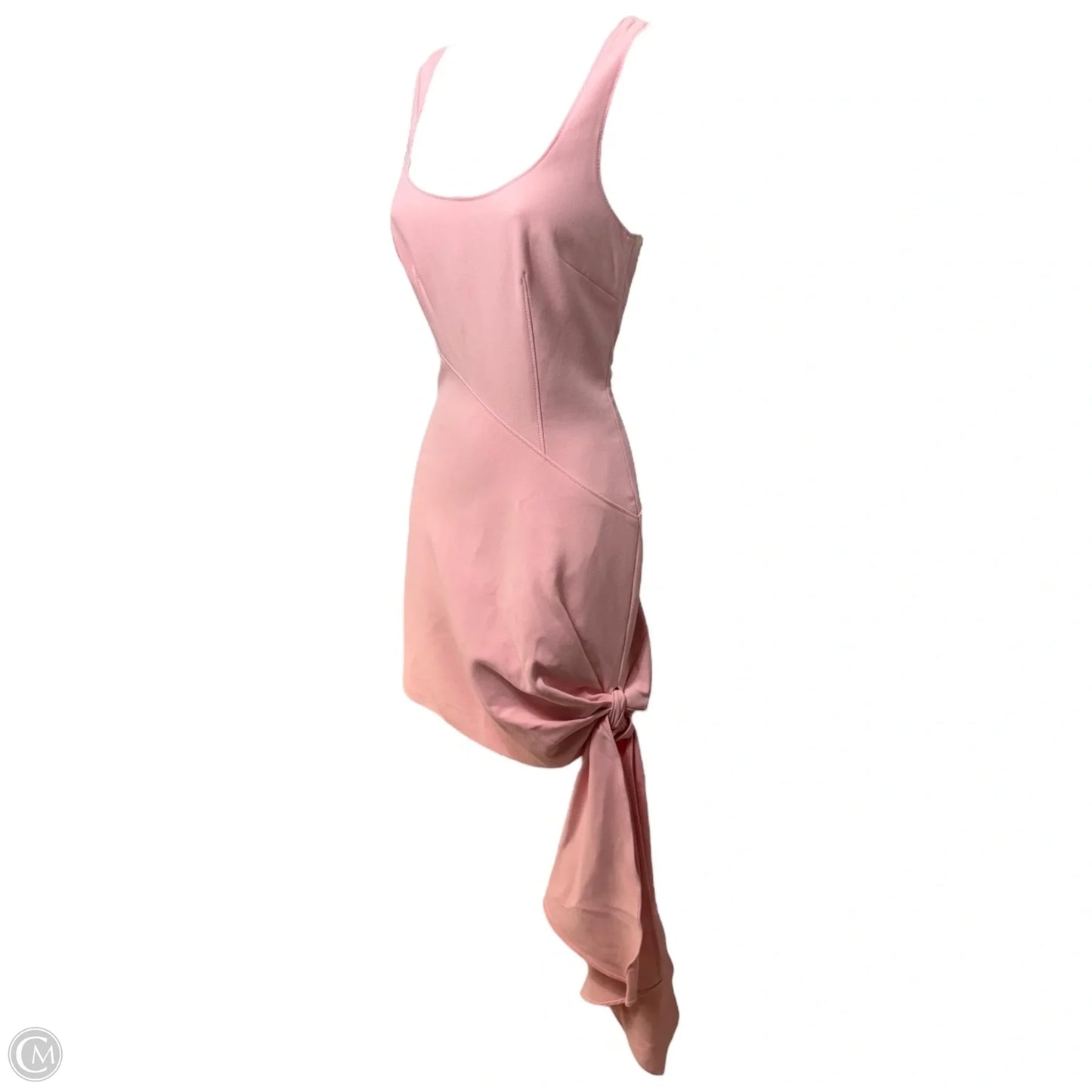 Sharon Knotted Crepe Dress Casual Short By Cinq a Sept In Baby Pink, Size: 2