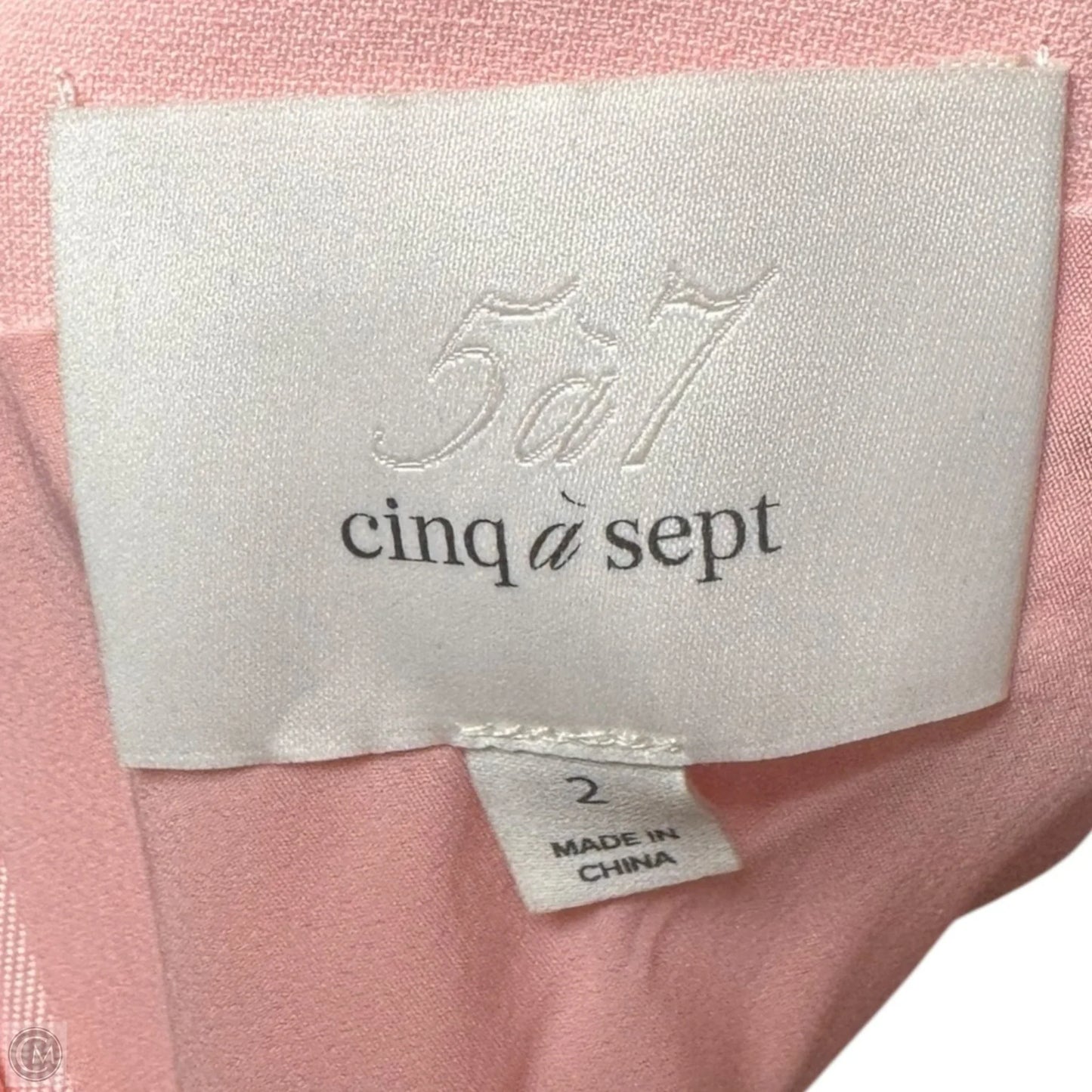 Sharon Knotted Crepe Dress Casual Short By Cinq a Sept In Baby Pink, Size: 2