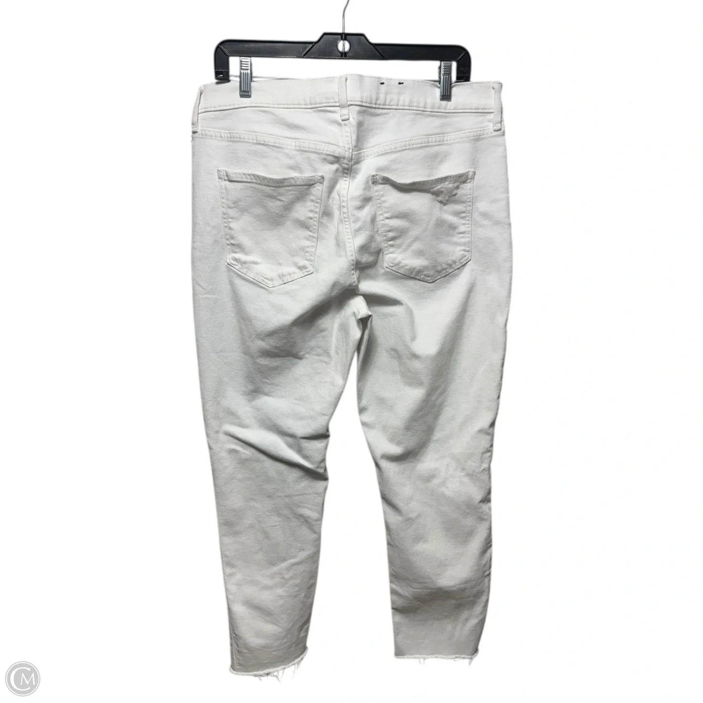 Jeans Skinny By Gap In White, Size: 16