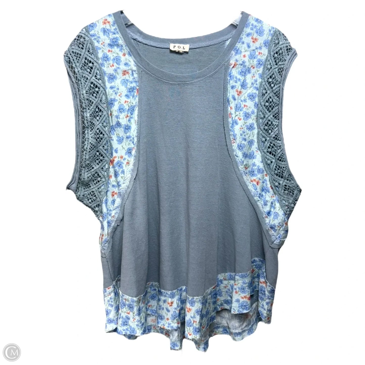 Top Sleeveless By Pol In Multi-colored, Size: S