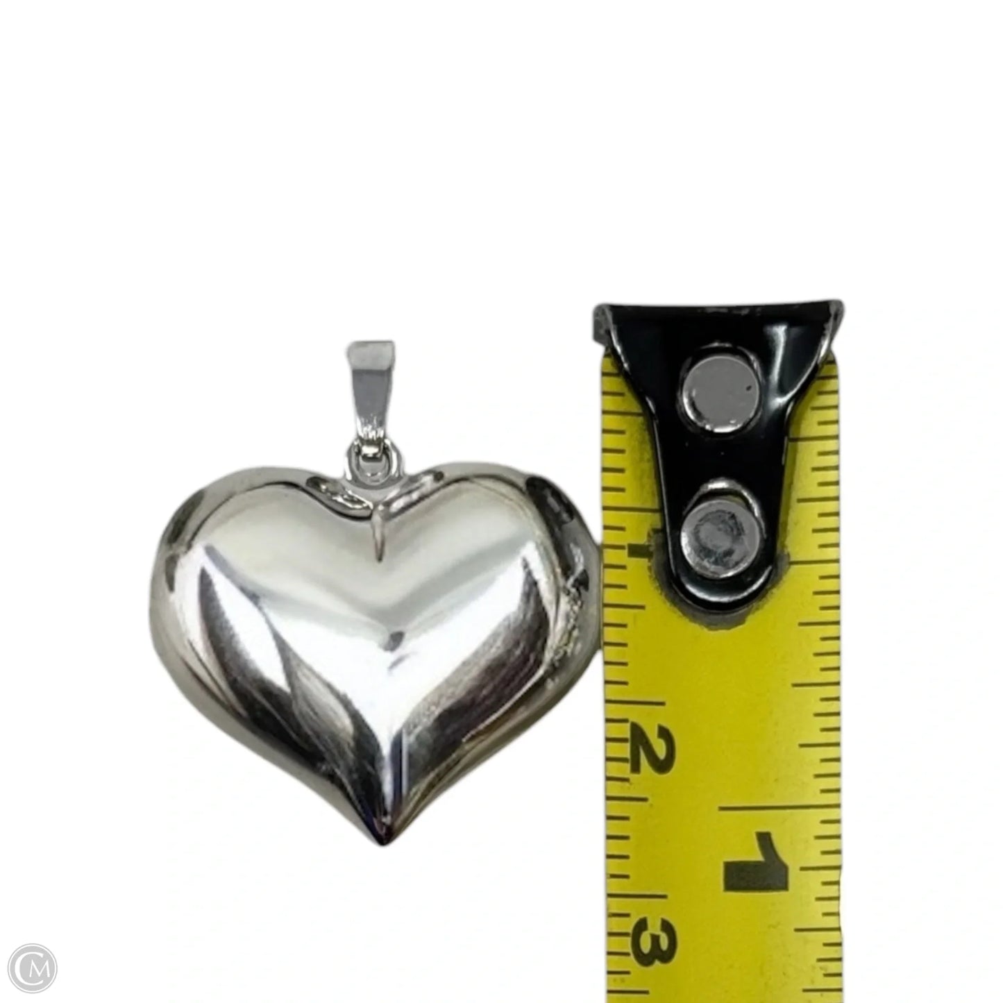Sterling Silver Puffy Heart Pendant