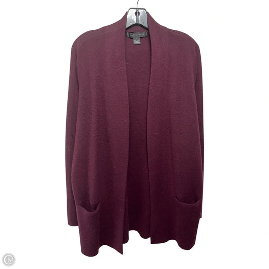 Sweater Cardigan Cashmere By Ralph Lauren Black Label In Maroon, Size: L