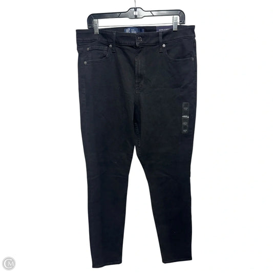 Jeans Jeggings By Gap In Black Denim, Size: 16