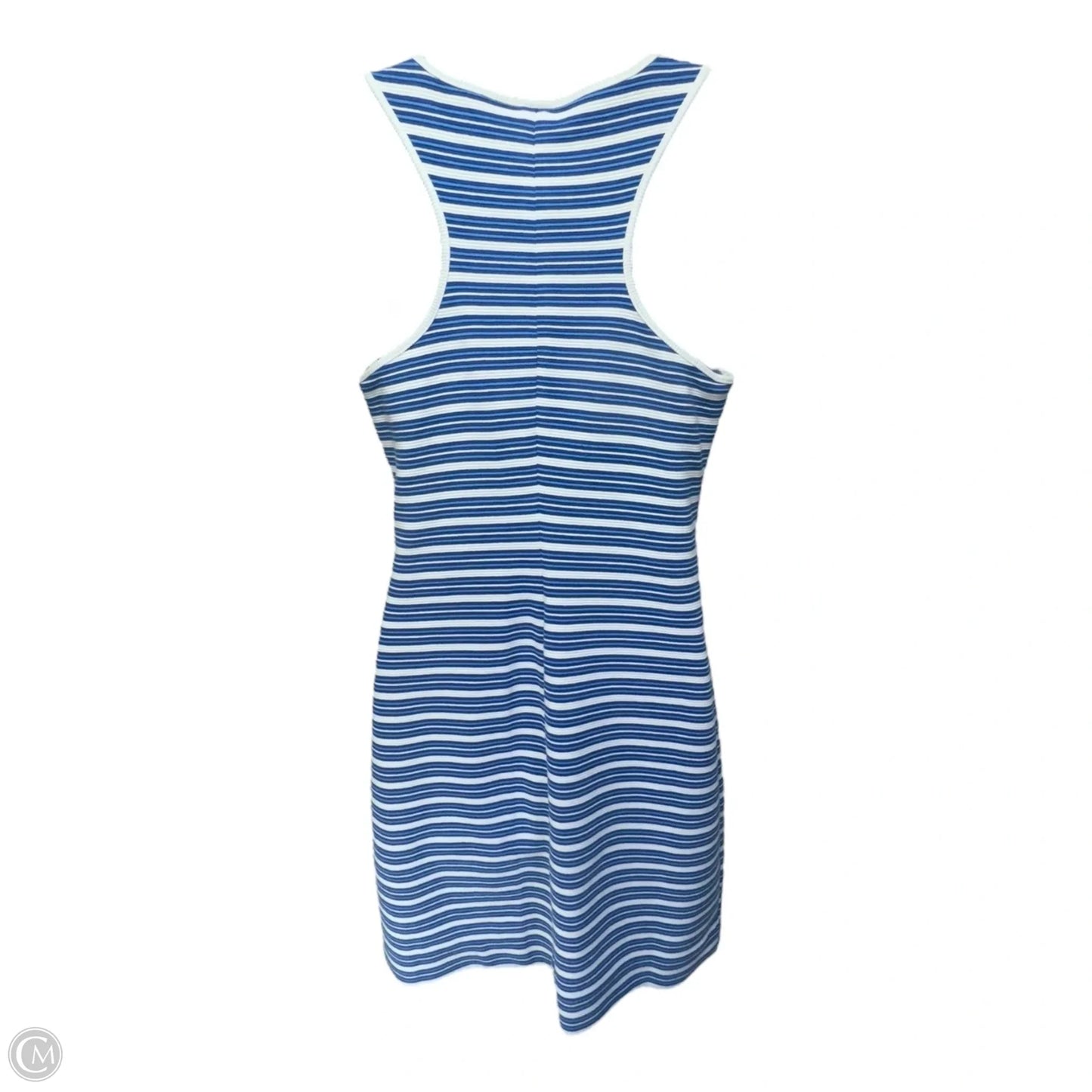 Lyla Shift Dress Designer By Lilly Pulitzer In Bay Blue Ottoman Stripe, Size: S